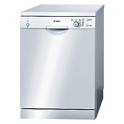 Bosch SMS40C32GB Freestanding Dishwasher, White Bosch SMS40C32GB Freestanding Dishwasher, White
